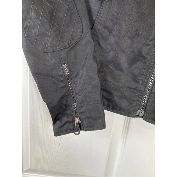 Harley Davidson Black Full Zip Riding Motorcycle Embroidered Jacket Womens S - Picture 5 of 9